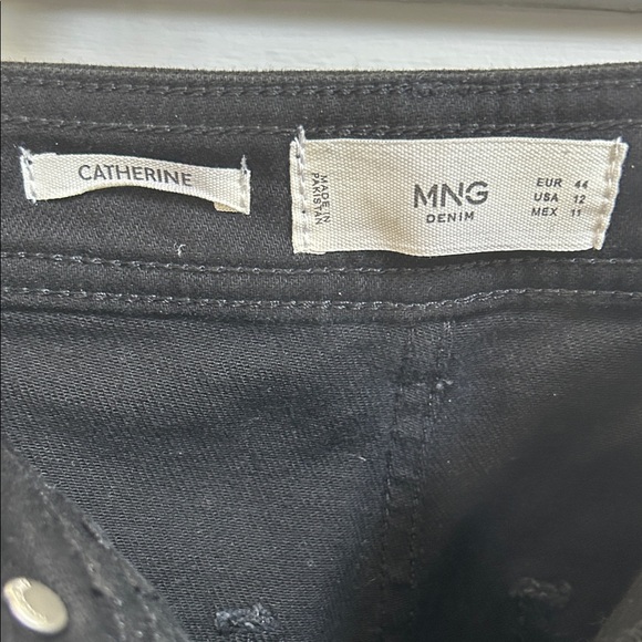 Mango Catherine Black Wide Leg Jeans - Picture 3 of 4